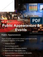 Public Appearants&events