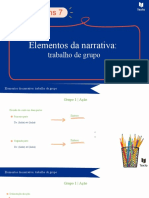 Elementos da Narrativa - Base para trabalho de grupo (conto «História», Irene Lisboa)