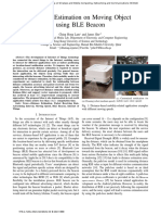 Distance Estimation On Moving Object Using BLE Beacon