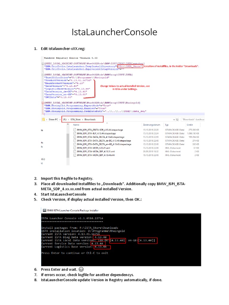 Ista Launcher Console Setup Guide | PDF