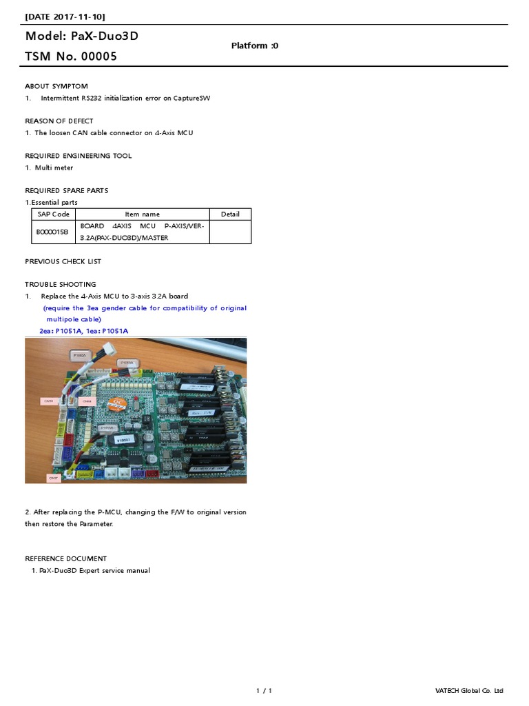 Pax duo3d 00005 after running the capturesw intermittent rs232