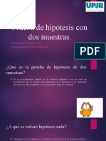 Prueba de Hipótesis Con Dos Muestras