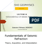 Lecture 10 Fundamentals of Seismic Refraction