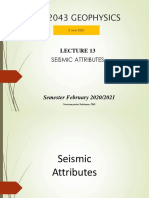 Lecture 13 Seismic Attributes