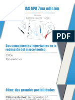 Síntesis Normas Apa 7ma Edición - Redacción Del Marco Teórico