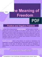 The Meaning of Freedom