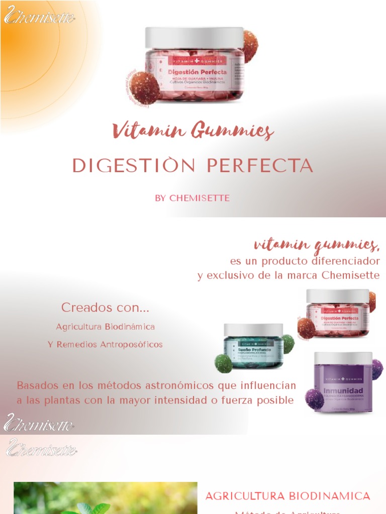 Vitamin Gummies Digestion Perfecta PDF Digestión Tracto