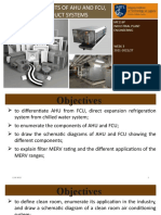 Week 3 - Basic Components of Ahu and Fcu, Fan and Duct Systems 2t 2022-2023