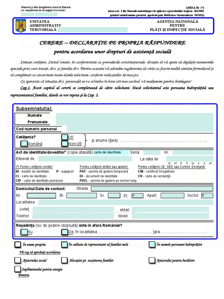 Cerere Form Edit | PDF