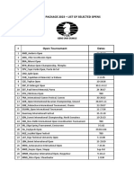 FIDE Tournaments 2023