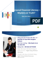 FPersonal Financial Literacy - Mystery or Truth