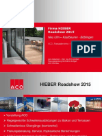 Hieber Roadshow 2015 Vortrag Fassadenrinne - Barrierefreie Schwellen