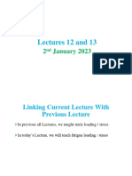 Lectures 12 and 13
