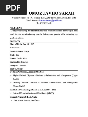 CV SAMPLE