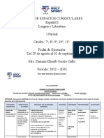 Sesión de Espacios Curriculares Del 29 de Agosto Al Viernes 02 de Septiembre