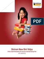 Shriram New Shri Vidya plan for child's education