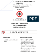 Pembimbing: Dr. Rismalisa Fitri Sp. A: Bagian Ilmu Kesehatan Anak RSUD Teungku Peukan Aceh Barat Daya, 2021