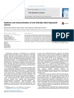 Synthesis and Characterization of New Helically Chiral Heptacyclic Systems