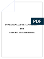 Fundamentals of Management For Engineers
