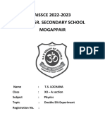 AISSCE 2022-2023 D.A.V. Sr. Secondary School Mogappair
