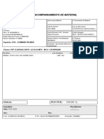 Nota de Acompanhamento de Material: Depósito: 0135 - ILUMINAR PALMEIR