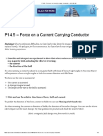 Force on Current Carrying Conductor