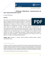 El Docente en La Reforma Educativa - Construccion de Una Representacion Social