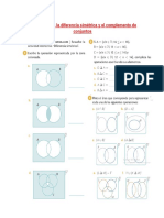 Determinamos La Diferencia Simétrica y El Complemento de Conjuntos