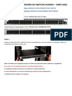 Manual de Conexión de Switch Huawei Cloudengine s5731-s48t4x (Sede 05 Switches Onpe + 01 Switch Administrativo)