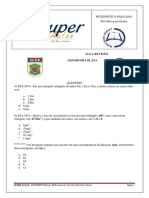 Lista Exercicio de GEOMETRIA PLANA - ESSA e EEAR - GABARITO