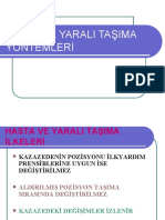 Hasta Ve Yarali Taşima Yöntemleri̇