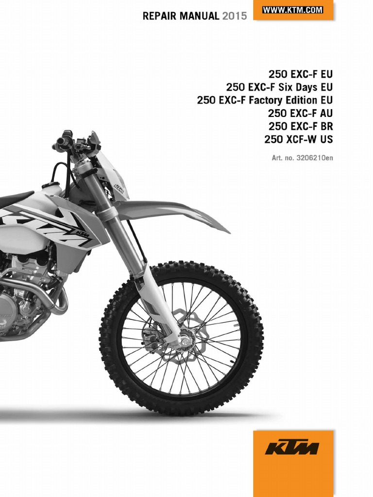 Manual KTM 250 EXC 2015 | PDF