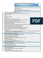 CHECKLIST Admissional Atualizado