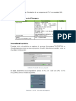 Simulacion de Un Programa de PLC Con Pantalla Hmi