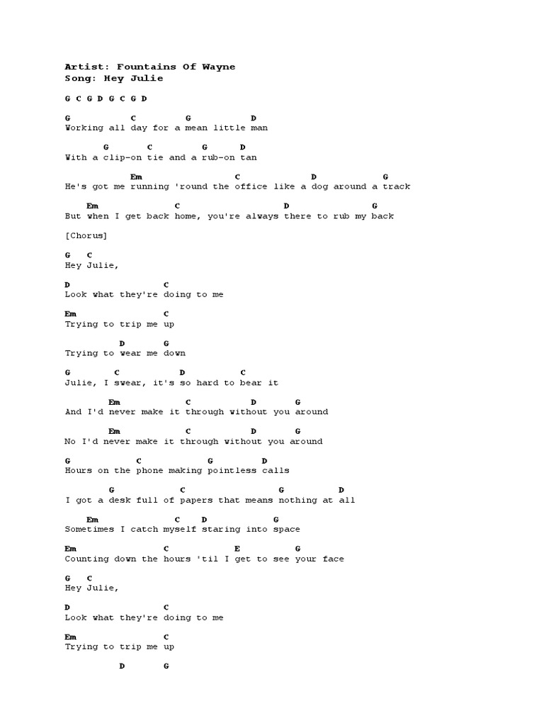 Hey Julie PDF