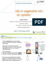 Mineral oils in vegetable oils update