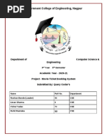 Movie Ticket Booking System Project Report