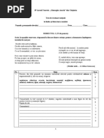 Test de evaluare initiala