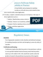 Introduction To Software Safety and Liability and Practice