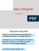 Section 8.7 Improper Integrals