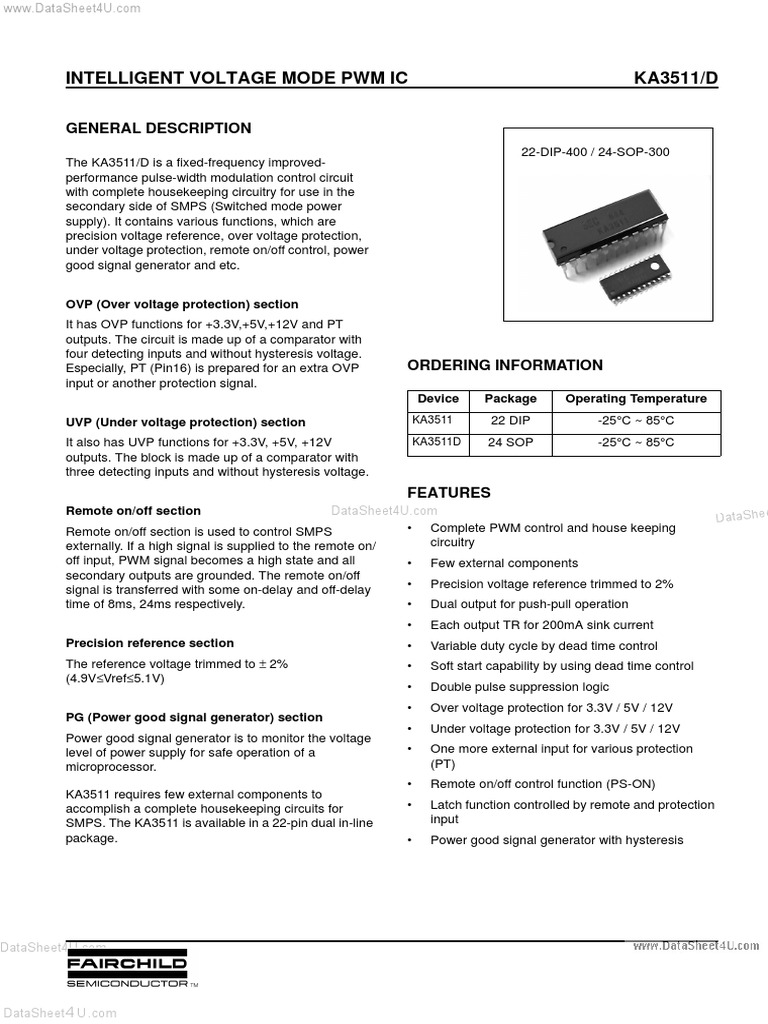 KA3511 | PDF | Amplifier | Manufactured Goods