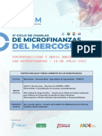 6 Ciclo de Charlas - CRONOGRAMA