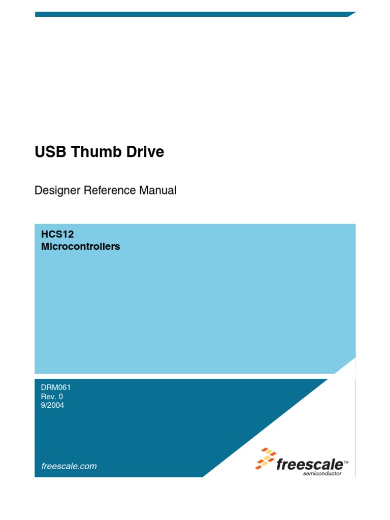 USB Thumb Drive: Designer Reference Manual | PDF | Usb Flash Drive ...