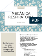 Mecánica Respiratoria: Semana 1 Clase 2