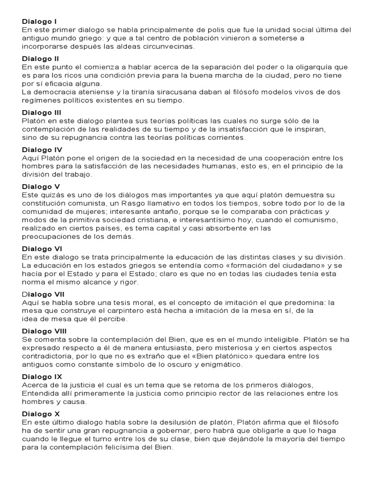 Dialogo De Platon Pdf Platón Antigua Grecia