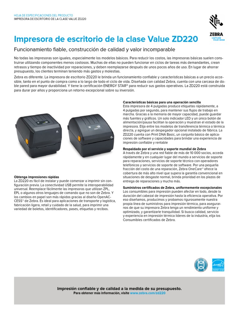 Zebra zd220 | Download Free PDF | Impresora (Computación) | Software