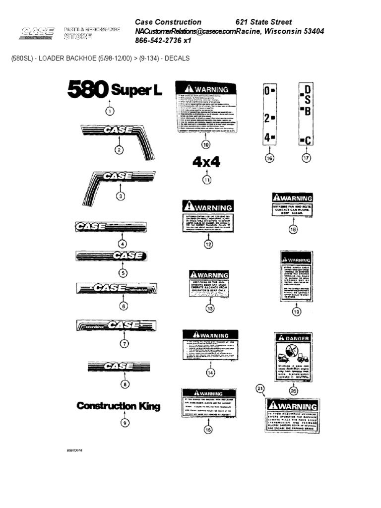 Decals Pdf Loader Equipment Transport