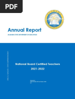 Alabama National Board-Certified Teachers Annual Report 2021-22