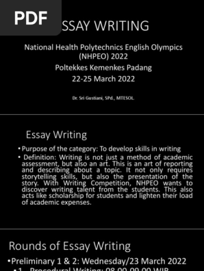 Writing NHPEO2022