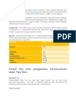 Tipe Data Adalah Klasifikasi